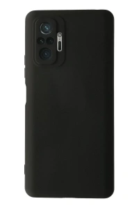 Xiaomi Redmi Note 10 Pro Kılıf Nano içi Kadife Silikon - Siyah