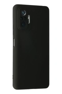 Xiaomi Redmi Note 10 Pro Kılıf Nano içi Kadife Silikon - Siyah