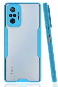 Xiaomi Redmi Note 10 Pro Kılıf Platin Silikon - Mavi