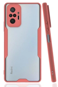 Xiaomi Redmi Note 10 Pro Kılıf Platin Silikon - Pembe