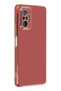 Xiaomi Redmi Note 10 Pro Kılıf Volet Silikon - Kırmızı