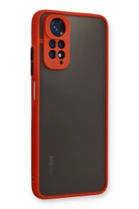 Xiaomi Redmi Note 11 Kılıf Montreal Silikon Kapak - Kırmızı