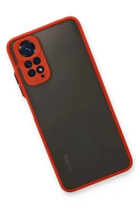 Xiaomi Redmi Note 11 Kılıf Montreal Silikon Kapak - Kırmızı