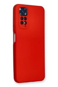 Xiaomi Redmi Note 11 Kılıf Nano içi Kadife Silikon - Kırmızı