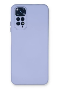 Xiaomi Redmi Note 11 Kılıf Nano içi Kadife Silikon - Lila