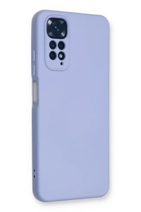 Xiaomi Redmi Note 11 Kılıf Nano içi Kadife Silikon - Lila