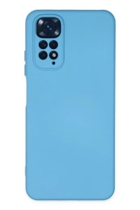 Xiaomi Redmi Note 11 Kılıf Nano içi Kadife Silikon - Mavi