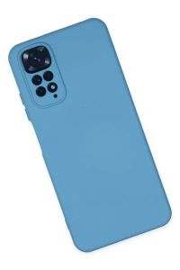Xiaomi Redmi Note 11 Kılıf Nano içi Kadife Silikon - Mavi