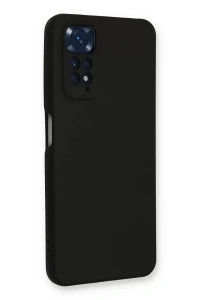 Xiaomi Redmi Note 11 Kılıf Nano içi Kadife Silikon - Siyah