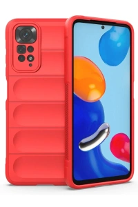 Xiaomi Redmi Note 11 Kılıf Optimum Silikon - Kırmızı