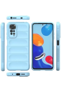 Xiaomi Redmi Note 11 Kılıf Optimum Silikon - Sky Blue