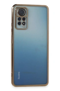Xiaomi Redmi Note 11 Pro Kılıf Lensli Silikon - Gold