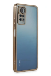 Xiaomi Redmi Note 11 Pro Kılıf Lensli Silikon - Gold
