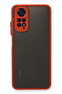 Xiaomi Redmi Note 11 Pro Kılıf Montreal Silikon Kapak - Kırmızı