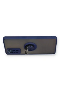 Xiaomi Redmi Note 11 Pro Kılıf Montreal Yüzüklü Silikon Kapak - Lacivert