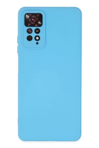 Xiaomi Redmi Note 11 Pro Kılıf Nano içi Kadife Silikon - Mavi