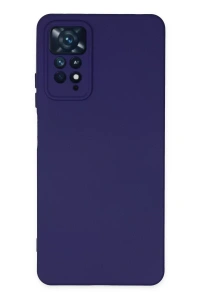 Xiaomi Redmi Note 11 Pro Kılıf Nano içi Kadife Silikon - Mor