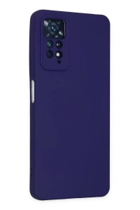 Xiaomi Redmi Note 11 Pro Kılıf Nano içi Kadife Silikon - Mor