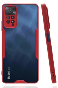 Xiaomi Redmi Note 11 Pro Kılıf Platin Silikon - Kırmızı