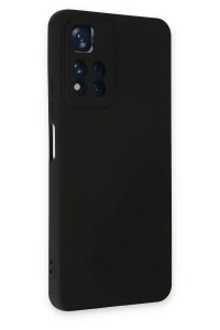 Xiaomi Redmi Note 11 Pro Plus 5G Kılıf Nano içi Kadife Silikon - Siyah