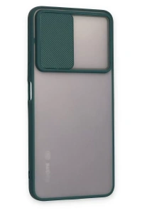 Xiaomi Redmi Note 11 Pro Plus 5G Kılıf Palm Buzlu Kamera Sürgülü Silikon - Yeşil