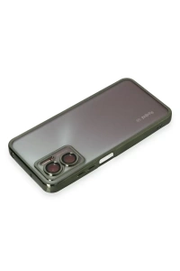 Xiaomi Redmi Note 11E Kılıf Lensli Silikon - Yeşil
