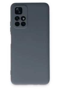 Xiaomi Redmi Note 11T Kılıf Nano içi Kadife Silikon - Gri