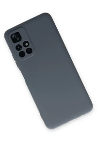 Xiaomi Redmi Note 11T Kılıf Nano içi Kadife Silikon - Gri