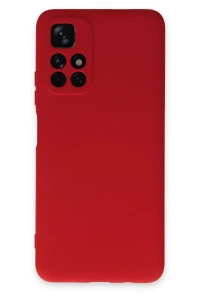 Xiaomi Redmi Note 11T Kılıf Nano içi Kadife Silikon - Kırmızı