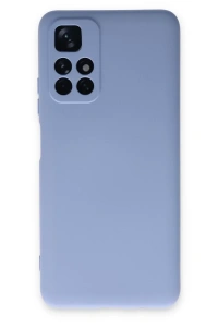 Xiaomi Redmi Note 11T Kılıf Nano içi Kadife Silikon - Lila
