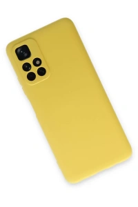 Xiaomi Redmi Note 11T Kılıf Nano içi Kadife Silikon - Sarı