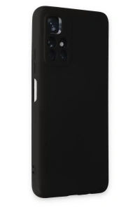 Xiaomi Redmi Note 11T Kılıf Nano içi Kadife Silikon - Siyah
