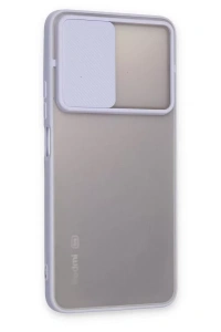 Xiaomi Redmi Note 11T Kılıf Palm Buzlu Kamera Sürgülü Silikon - Lila