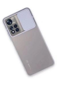 Xiaomi Redmi Note 11T Kılıf Palm Buzlu Kamera Sürgülü Silikon - Lila
