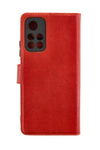 Xiaomi Redmi Note 11T Kılıf Trend S Plus Kapaklı Kılıf - Kırmızı