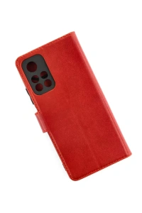 Xiaomi Redmi Note 11T Kılıf Trend S Plus Kapaklı Kılıf - Kırmızı