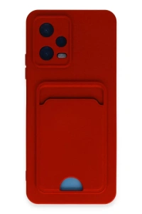 Xiaomi Redmi Note 12 4G Kılıf Kelvin Kartvizitli Silikon - Kırmızı