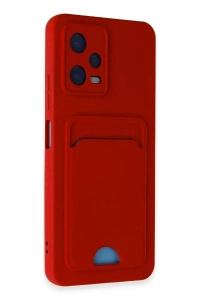 Xiaomi Redmi Note 12 4G Kılıf Kelvin Kartvizitli Silikon - Kırmızı