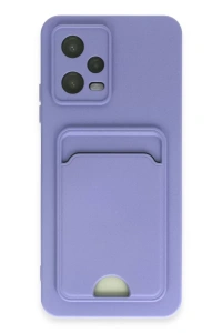 Xiaomi Redmi Note 12 4G Kılıf Kelvin Kartvizitli Silikon - Lila