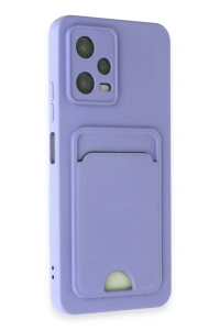 Xiaomi Redmi Note 12 4G Kılıf Kelvin Kartvizitli Silikon - Lila