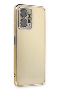 Xiaomi Redmi Note 12 4G Kılıf Lensli Silikon - Gold