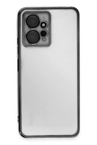 Xiaomi Redmi Note 12 4G Kılıf Lensli Silikon - Siyah