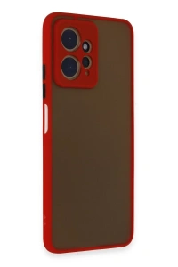 Xiaomi Redmi Note 12 4G Kılıf Montreal Silikon Kapak - Kırmızı