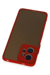 Xiaomi Redmi Note 12 4G Kılıf Montreal Silikon Kapak - Kırmızı