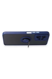 Xiaomi Redmi Note 12 4G Kılıf Montreal Yüzüklü Silikon Kapak - Lacivert
