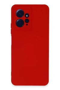 Xiaomi Redmi Note 12 4G Kılıf Nano içi Kadife Silikon - Kırmızı