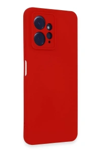Xiaomi Redmi Note 12 4G Kılıf Nano içi Kadife Silikon - Kırmızı