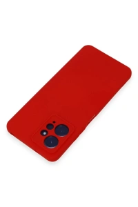 Xiaomi Redmi Note 12 4G Kılıf Nano içi Kadife Silikon - Kırmızı