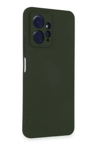 Xiaomi Redmi Note 12 4G Kılıf Nano içi Kadife Silikon - Koyu Yeşil