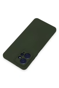 Xiaomi Redmi Note 12 4G Kılıf Nano içi Kadife Silikon - Koyu Yeşil